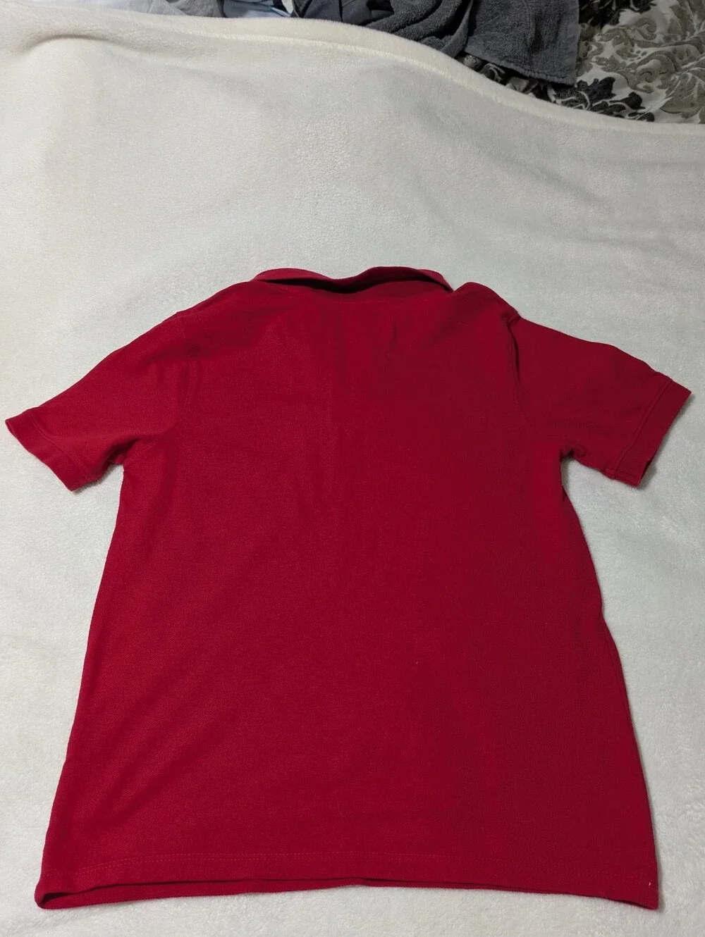 Wonder Nation Boys Red Short Sleeve Polo Shirt, Size Large (10-12)